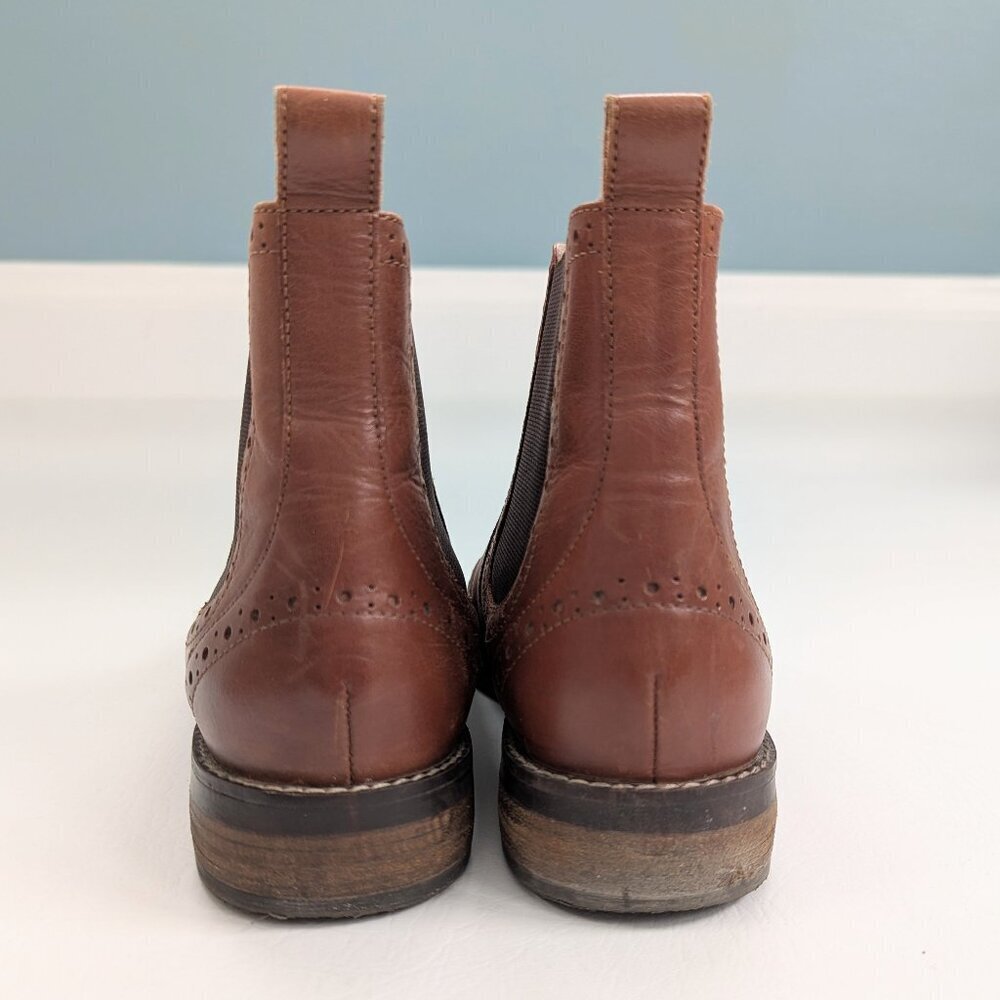 Fatface Women's Brogue Chelsea Boots Size 8 Brown - Picture 7 of 7